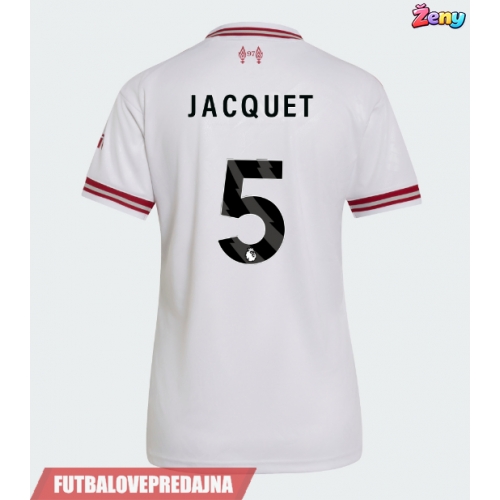 Lacne Ženy Futbalové dres Liverpool Jeremy Jacquet #5 2026-27 Krátky Rukáv - Preč